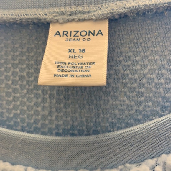 Arizona Girls Fluffy Sweater Unicorn Blue XL - Picture 4 of 5